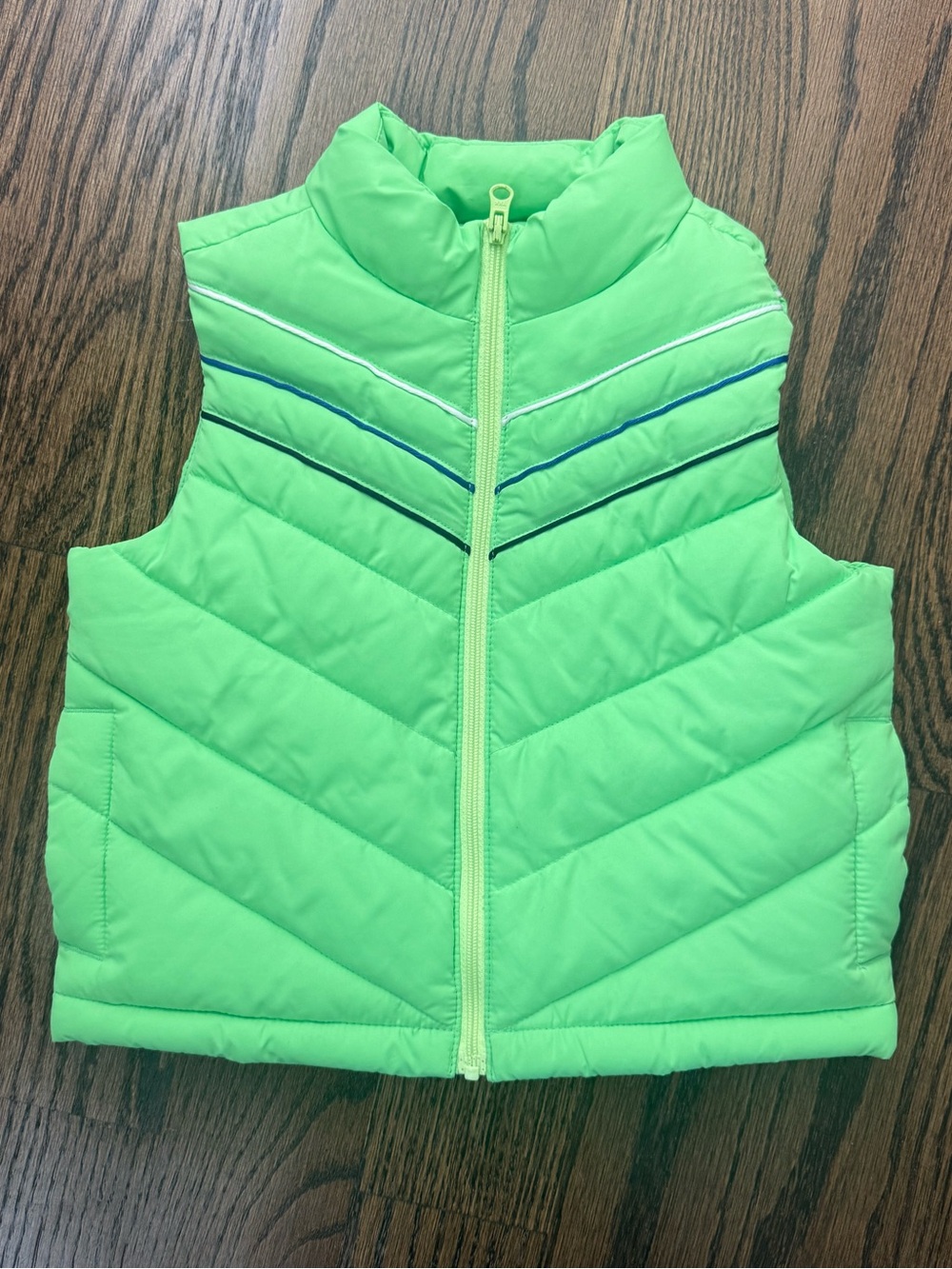 Janie and Jack Neon Green Puffer Vest